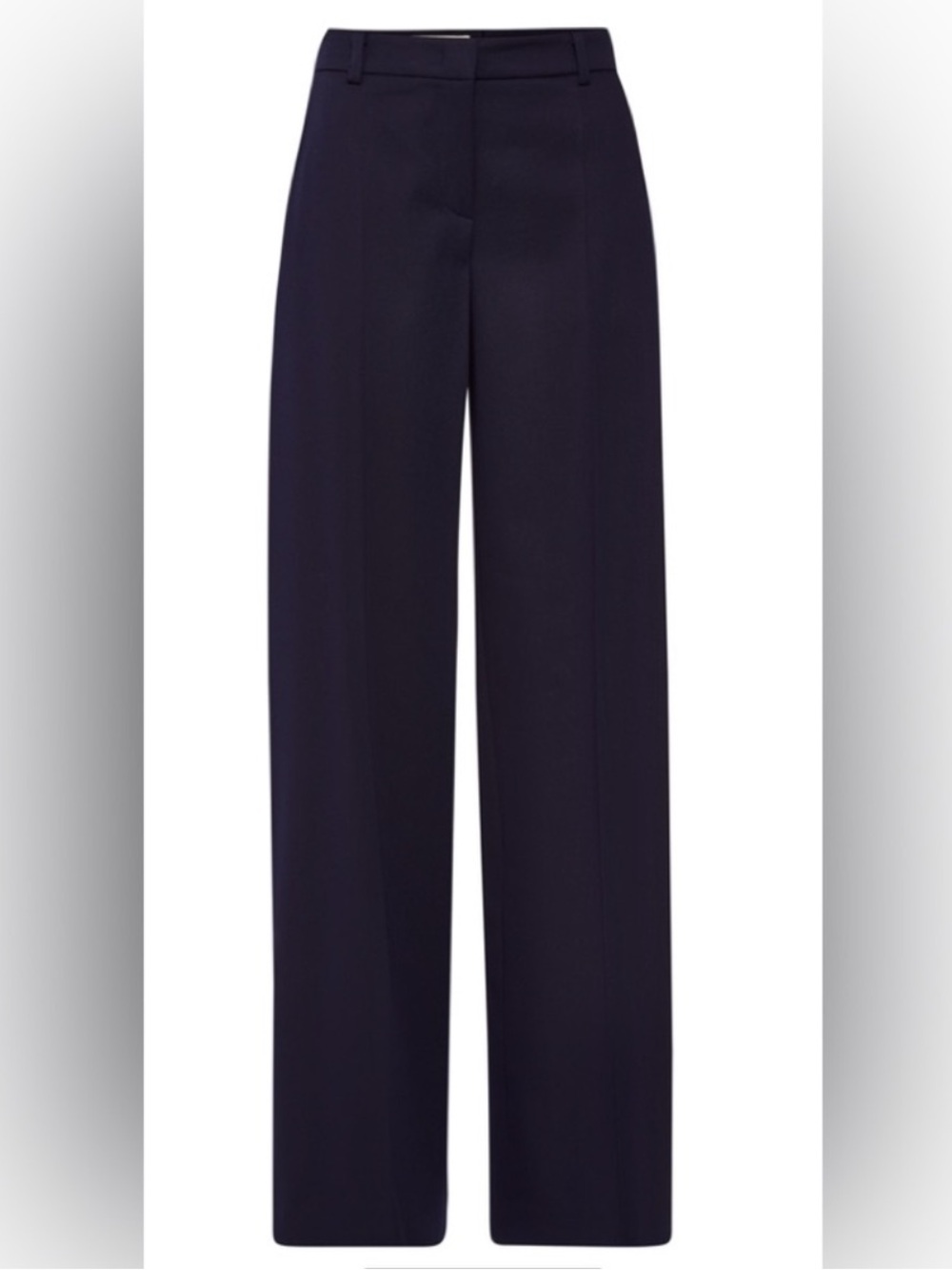Maison Common Navy Linen Blend Pants   Size 16W